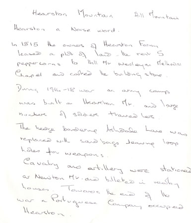 Information about Hearston Mountain and Hill Mountain